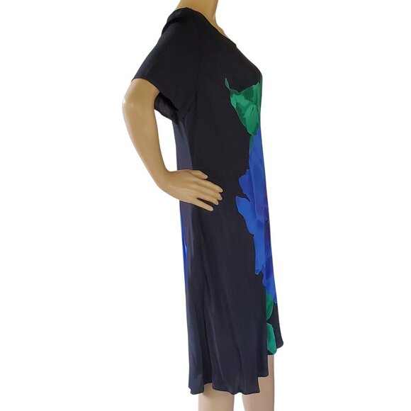 Vintage JEFFREY & DARA Hawaiian Tropical Shift Dress Women's 14 Floral Rayon USA - Picture 12 of 12